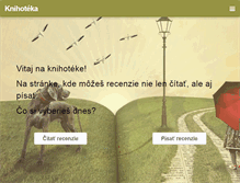 Tablet Screenshot of knihoteka.sk